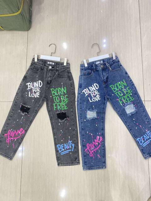 Jeansy dziewczęce 1418 1 Kolor 4-14