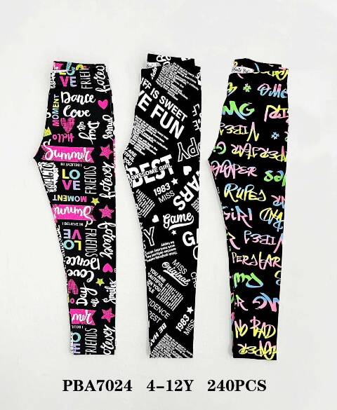 Leginsy dziewczęce 7024 Mix Kolor 4-12 1