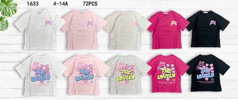 Bluzka dziewczęca 1465 1 Kolor 4-14 1