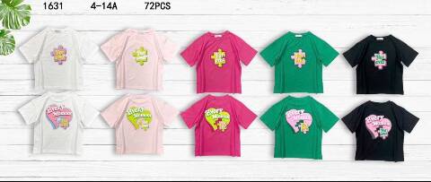 Bluzka dziewczęca 1466 1 Kolor 4-14 1