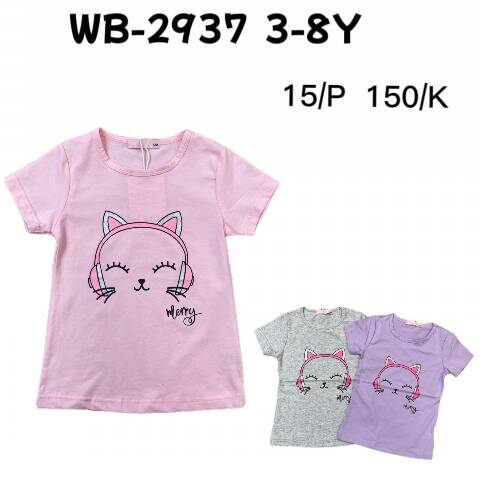 Bluzka dziewczęca WB-2937 Mix Kolor 3-8 1