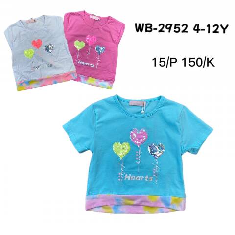 Bluzka dziewczęca WB-2952 Mix Kolor 4-12 1