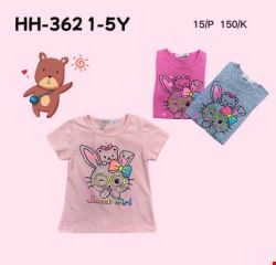 Bluzka dziewczęca HH-362 Mix Kolor 1-5