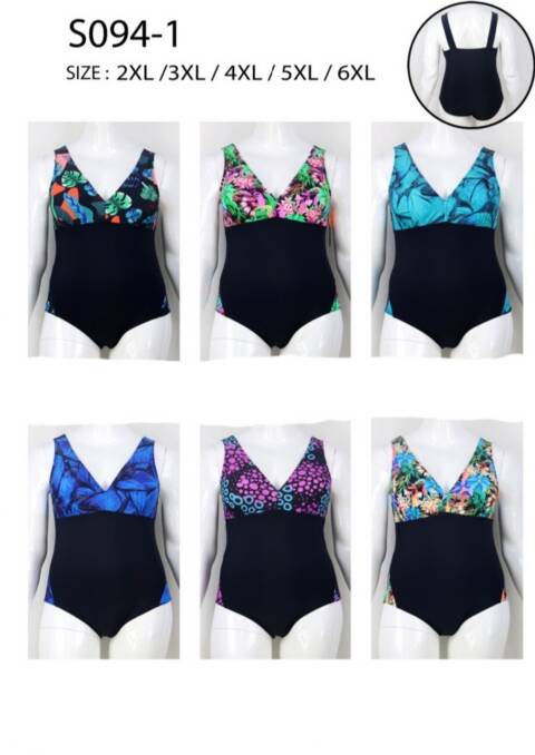 Strój kąpielowy jednoczęściowy S094-1 1 Kolor 2XL-6XL