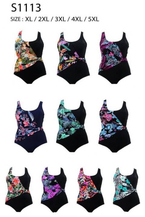 Strój kąpielowy jednoczęściowy S1113 1 Kolor XL-5XL 1