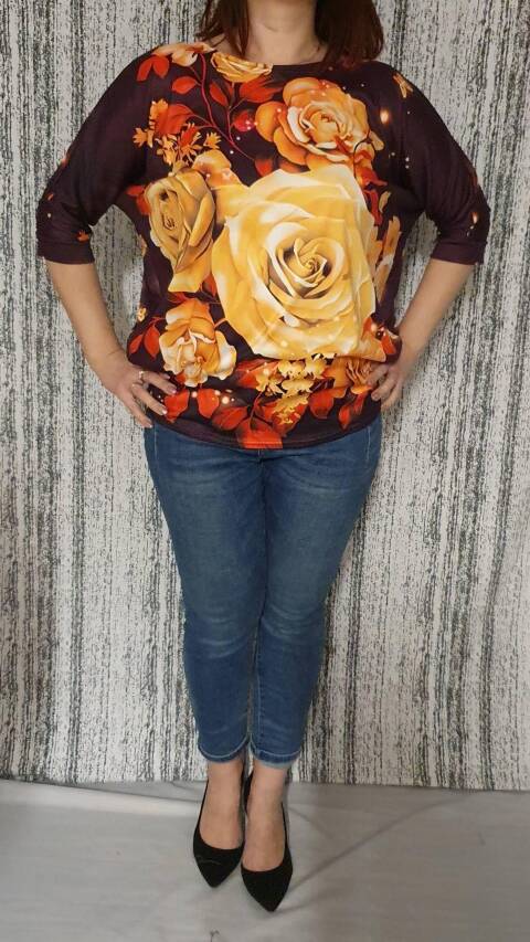 Bluzka damskie 1987 Mix kolor Standard