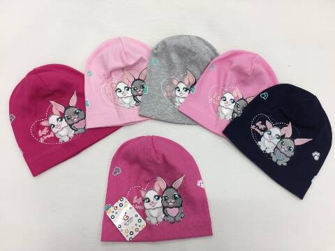 Czapka dziewczęca 2037 Mix kolor Standard 1