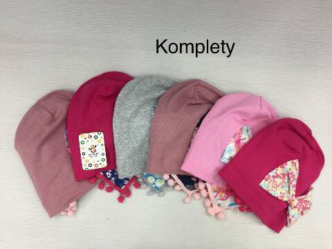 Komplet Czapka dziewczęca 2047 Mix kolor Standard 1