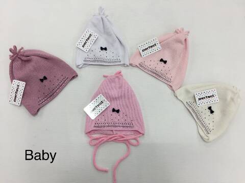 Czapka dziewczęca dzianinowa 2069 Mix kolor Standard