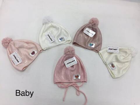 Czapka dziewczęca dzianinowa 2071 Mix kolor Standard