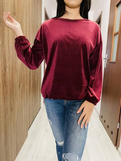 Bluzka welurowa damskie 2231 1 Kolor S-3XL  1