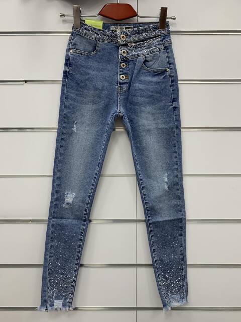 Jeansy damskie 2432 1 Kolor 26-31 1