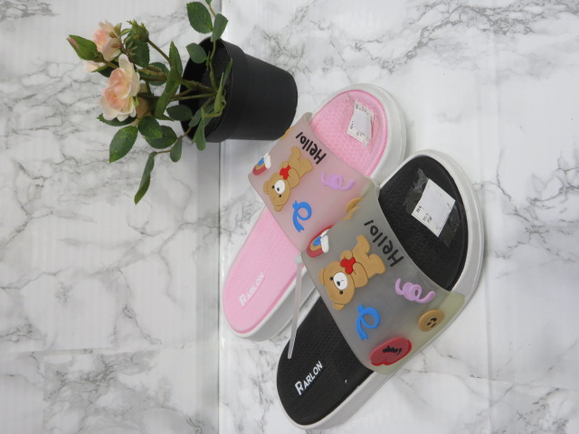 Klapki damskie YX-75 MIX BLACK-JADEBLU-PINPUR-YELLOW 36-41