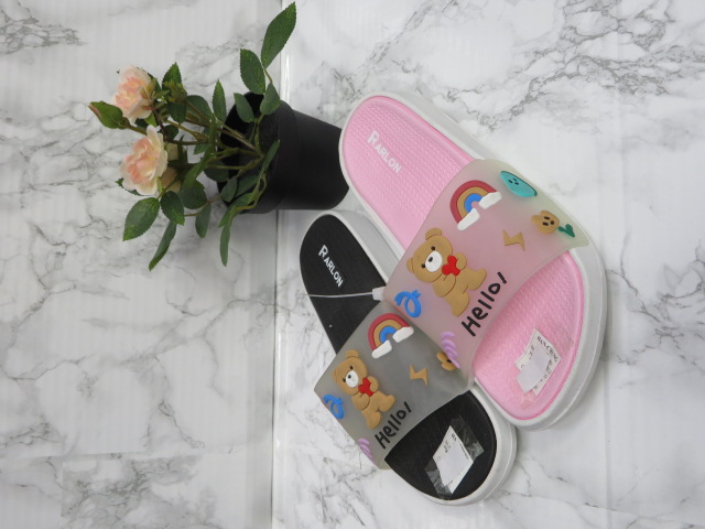 Klapki damskie YX-75 MIX BLACK-JADEBLU-PINPUR-YELLOW 36-41 1