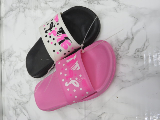 Klapki Dziecięce T2556- 2 MIX4 BLUE-ROSE-PINK-WHITE-BLACK 30/35 1