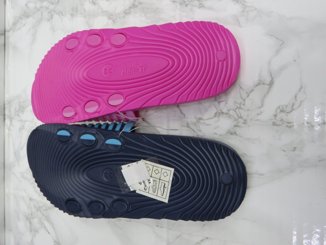 Klapki Dziecięce T2425-2 MIX4 FUX-BLACK-NAVY-PINK 30/35 2