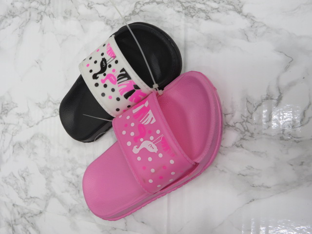 Klapki Dziecięce T2556-1 MIX4 BLACK.ROSE.PINK.WHITE 24/29 1