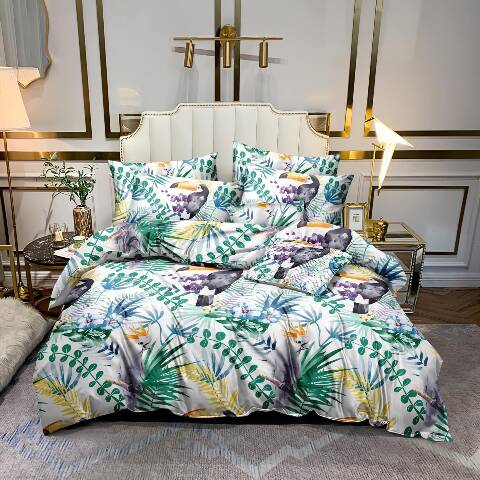 Komplet pościel 4 części 6281 Mix wzory 200x220 1