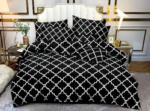 Komplet pościel 4 części 6288 Mix wzory 160x200 1