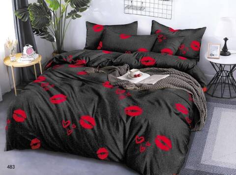 Komplet pościel 4 części 6289 Mix wzory 160x200