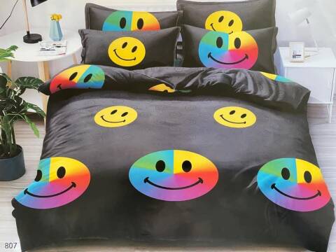 Komplet pościel 4 części 6295 Mix wzory 160x200