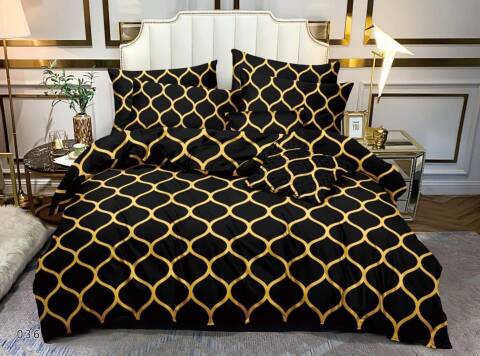 Komplet pościel 4 części 6296 Mix wzory 160x200 1