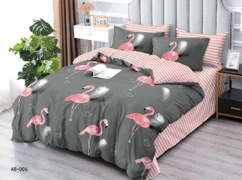 Komplet pościel 4 części 6298 Mix wzory 160x200 1