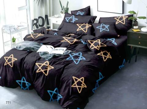 Komplet pościel 4 części 6308 Mix wzory 160x200