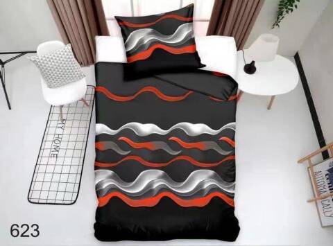 Komplet pościel 4 części 6314 Mix wzory 140x200