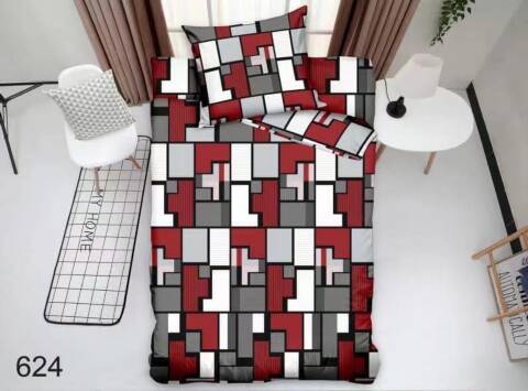 Komplet pościel 4 części 6321 Mix wzory 140x200