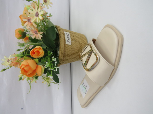Klapki Damskie 8123 BEIGE 36-41