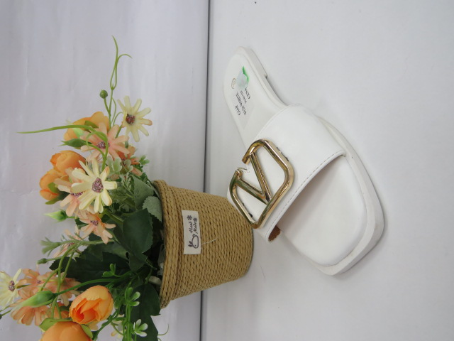 Klapki Damskie 8123 WHITE 36-41 1