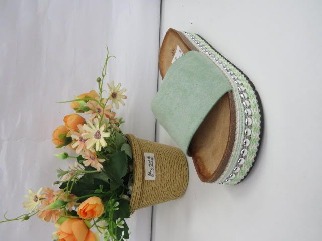Klapki Damskie 055-137 GREEN 36-41