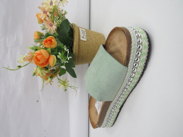Klapki Damskie 055-137 GREEN 36-41 1