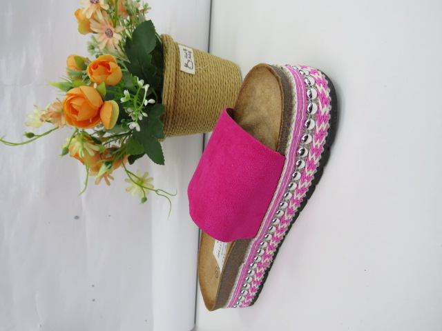 Klapki Damskie 055-137 FUSIA 36-41 1