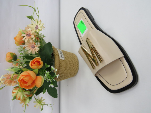 Klapki Damskie 5007 BEIGE 36-41 1