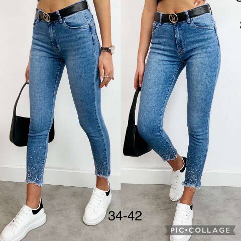 Jeansy damskie 7386 1 kolor 34-42