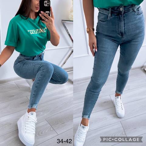 Jeansy damskie 7393 1 kolor 34-42 1