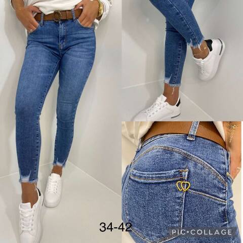 Jeansy damskie 7401 1 kolor 34-42