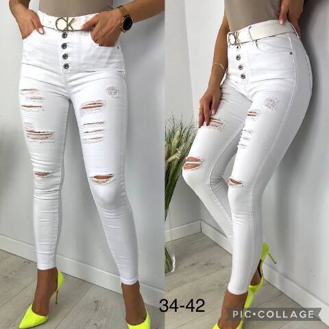 Jeansy damskie 7405 1 kolor 34-42