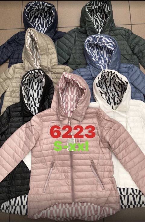 Kurtka wiosena damskie 6223 1 kolor S-2XL (towar china)