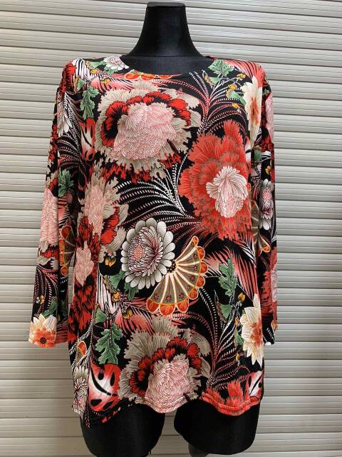 Bluzka damskie 7558 1 kolor L-4XL (towar polskie)