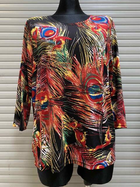 Bluzka damskie 7560 1 kolor L-4XL (towar polskie)