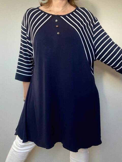 Tunika damskie 7574 Mix kolor Standard (towar polskie)