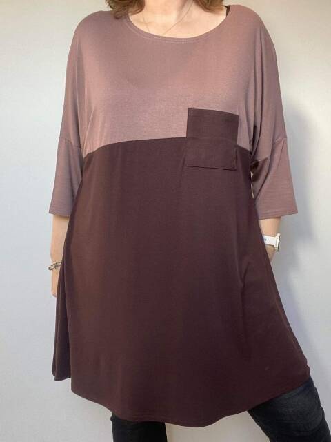 Tunika damskie 7586 Mix kolor Standard (towar polskie)