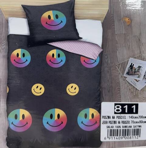 Komplet pościel 4 części 6332 Mix wzory 140x200 1