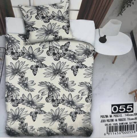 Komplet pościel 4 części 6333 Mix wzory 140x200