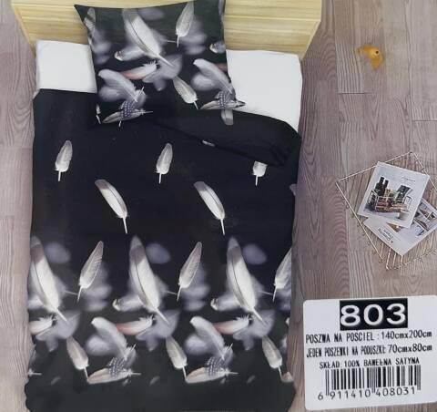 Komplet pościel 4 części 6335 Mix wzory 140x200 1