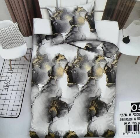 Komplet pościel 4 części 6336 Mix wzory 140x200 1