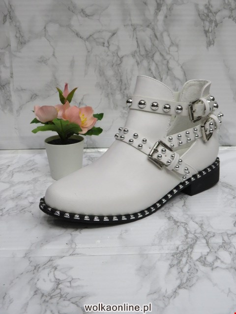 Botki Damskie 6078 WHITE 36-41